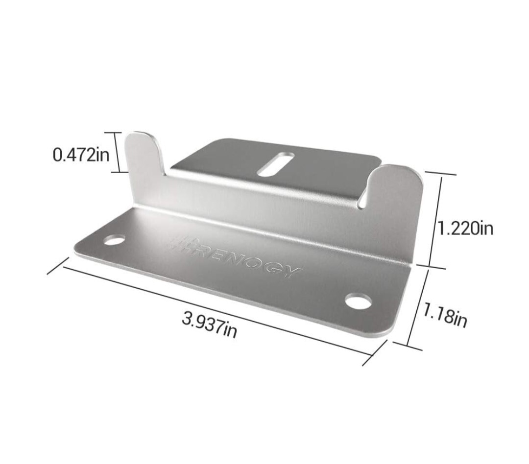3 Sets Renogy Solar Panel Mounting Z Brackets Aluminum Finish + Hardware #66