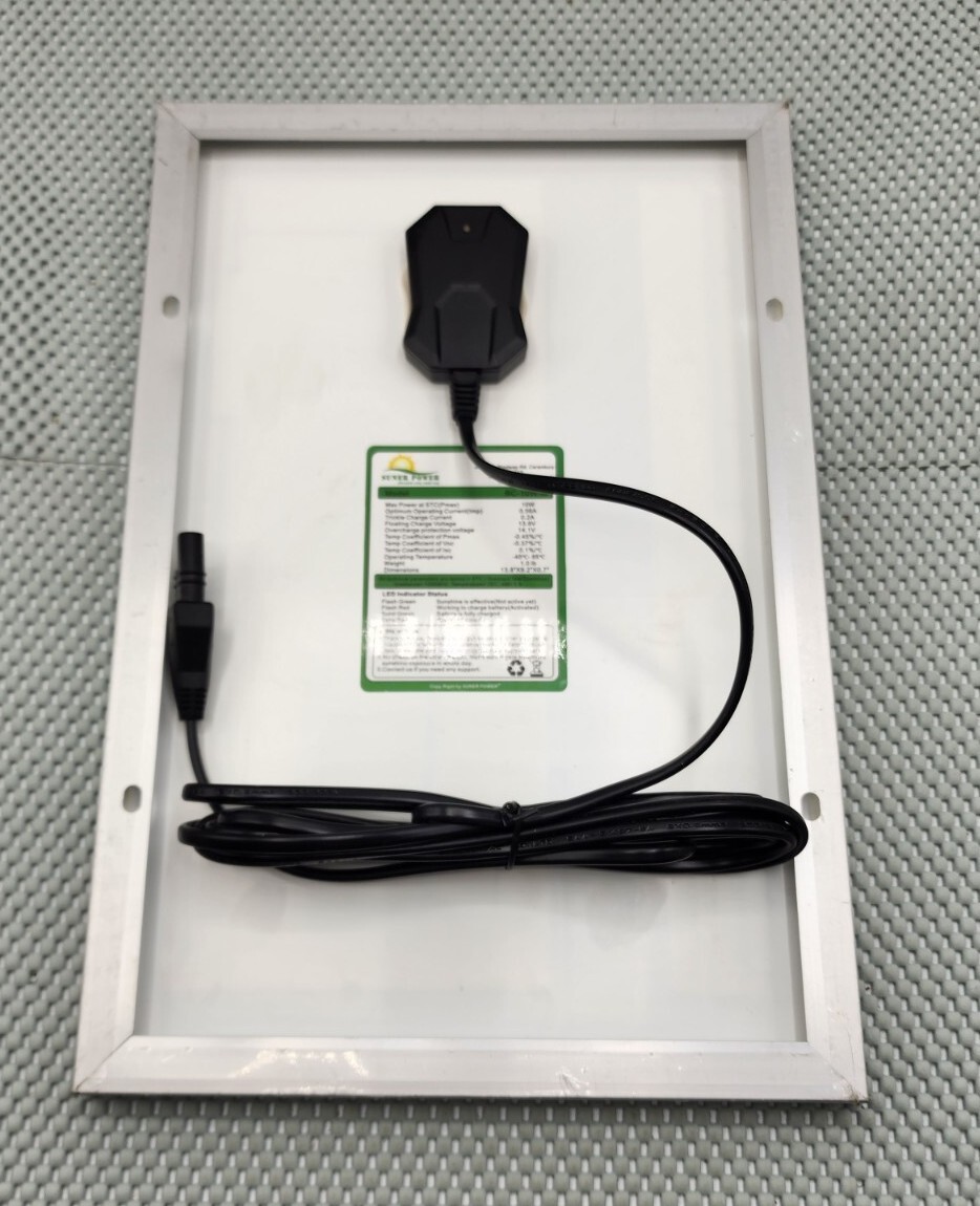 Suner Power BC-10W-M Solar Battery Charger 10 Watts BC-10W Mono