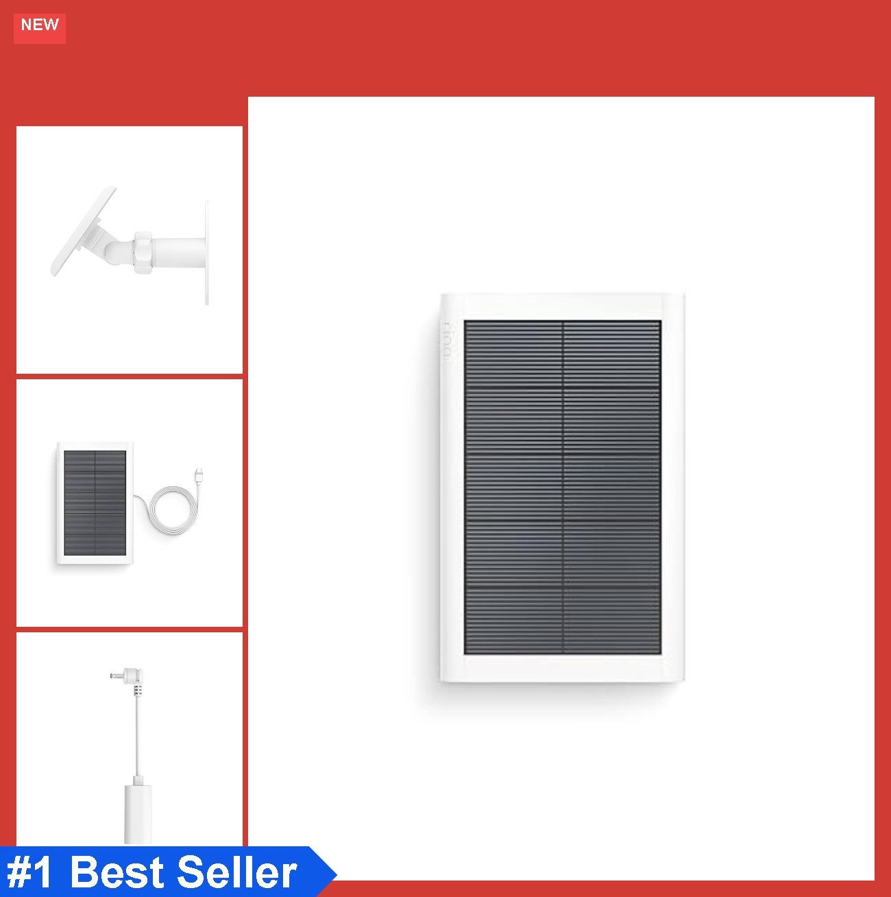 Solar Panel 1.9W USB-C for Stick Up Cam Spotlight Cam Plus Pro Battery Included