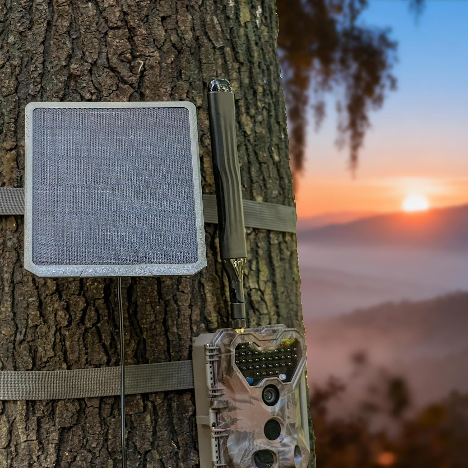 SP350 Solar Panel for Trail Camera, 12V/1A, 9/1.3A, 6V/2A, 5.5X2.1 DC Plug, 13-F