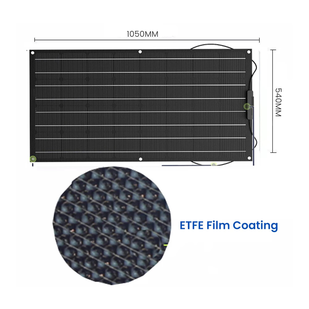 300W 12V Flexible Solar Panel Monocrystalline RV Boat Marine Off Grid Charger