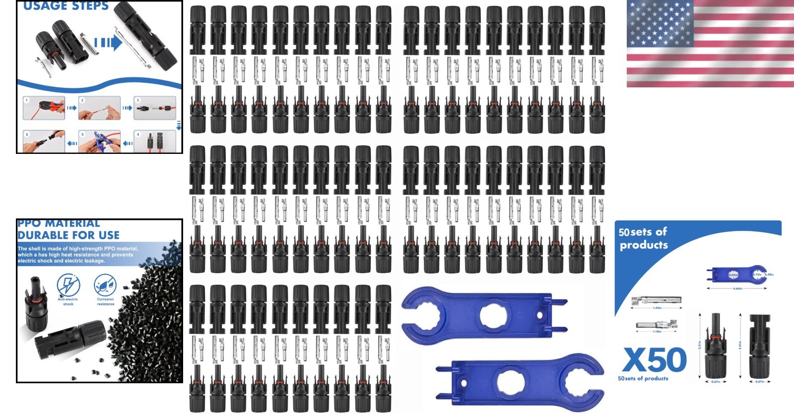 Universal Compatibility Solar Connectors