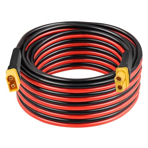 0AWG XT60 Extension Cable 2 3 505 20 25 30 35 40 50 7500FT XT60 Female 20FT 1