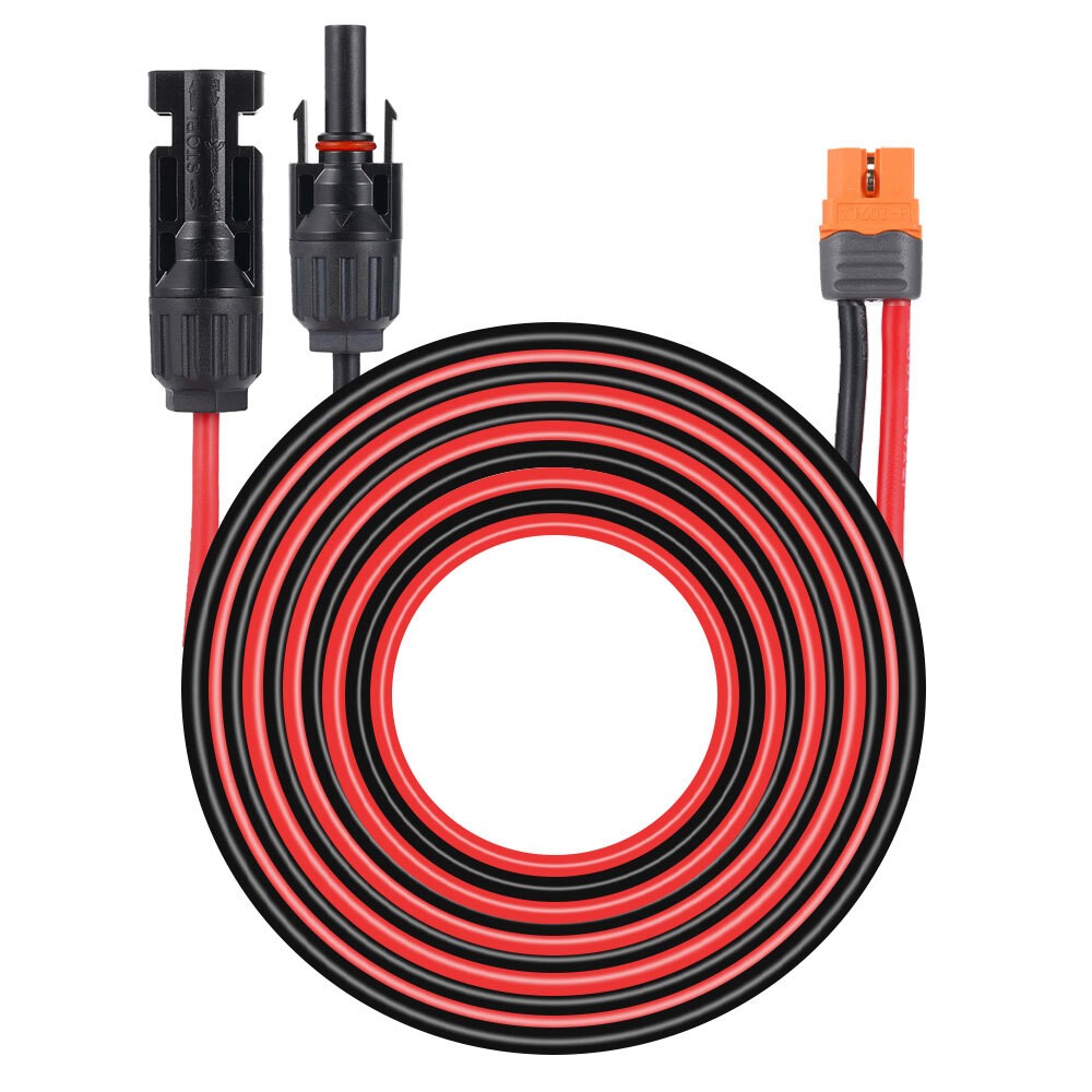 12 AWG XT60i Female to Solar Panel Extension Cable Connector Charging Cable