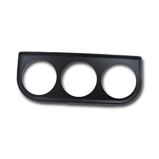 Universal 2-1/16″ 52mm Triple Gauge Mounting Panel Three Holes 3 Mount Black