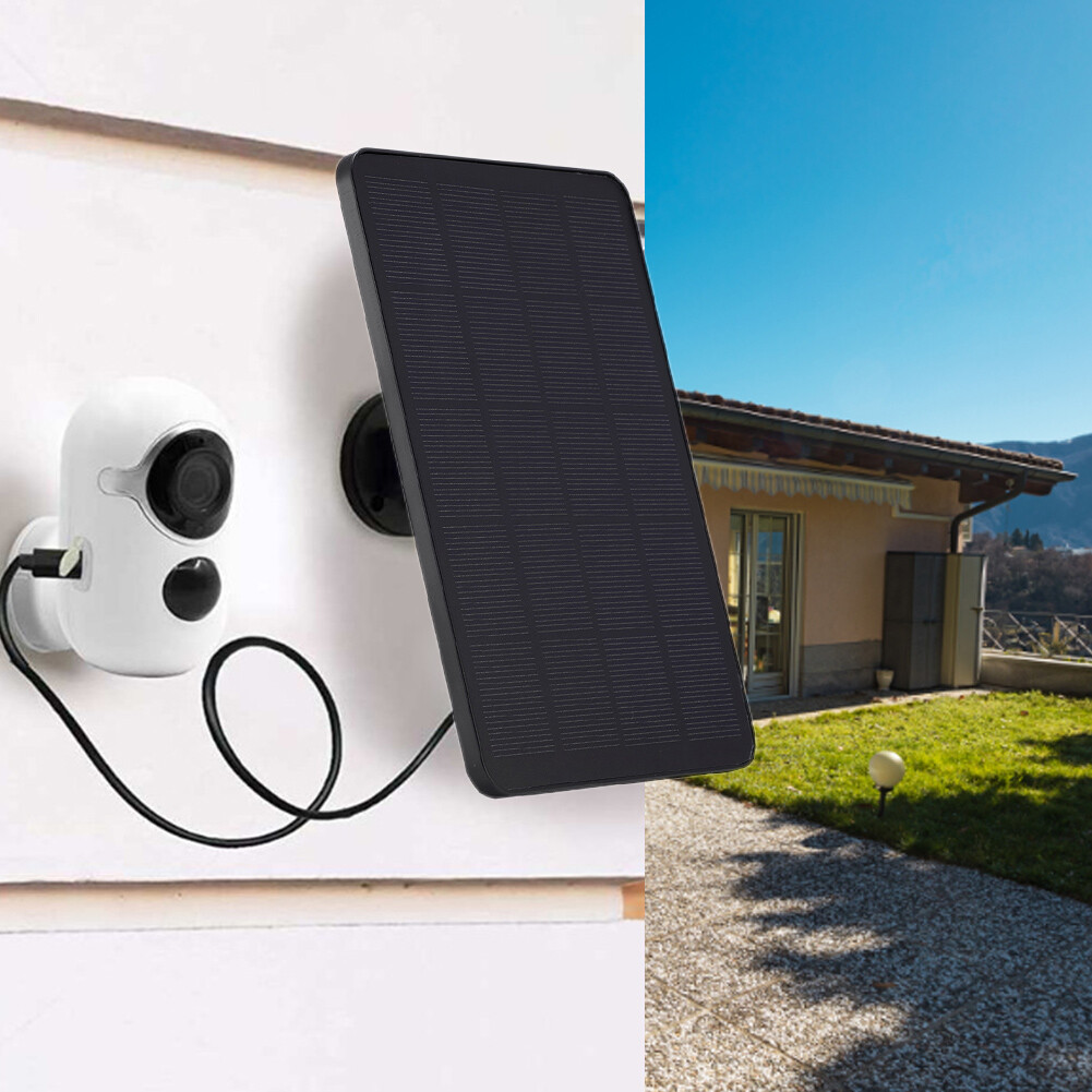 4W 5V Solar Cell Panel Charger USB for EUFY Security Camera Home Light Doorbell