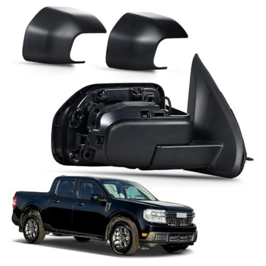 Side Mirror Assembly Compatible with 2022 R – 3 Pins & Textured Black &Primed