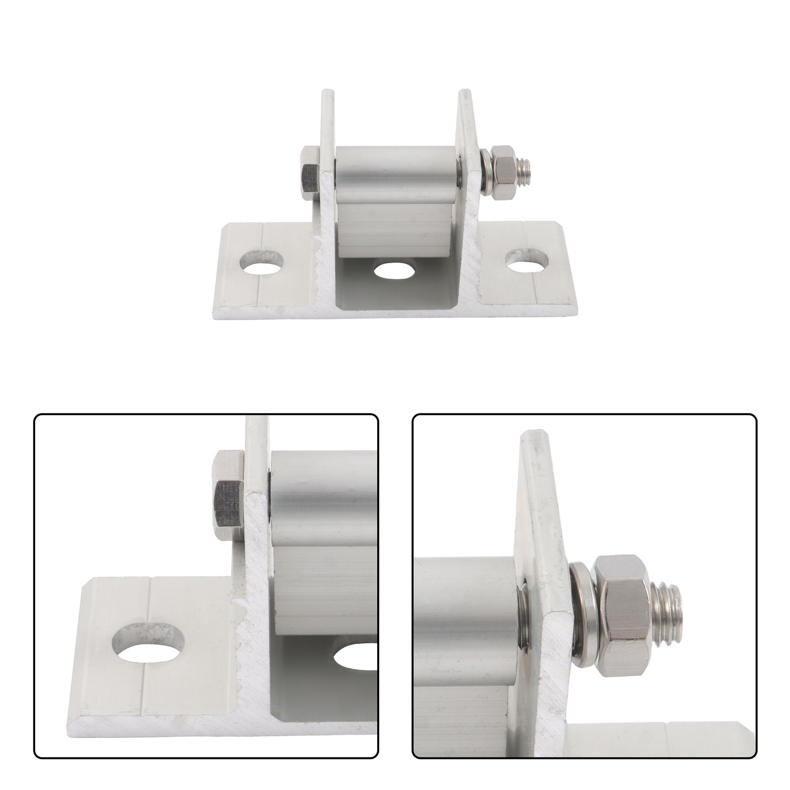 LABLT Adjustable Angle 4×Solar Panel RV Tilt Mount Brackets Set For Roof Install