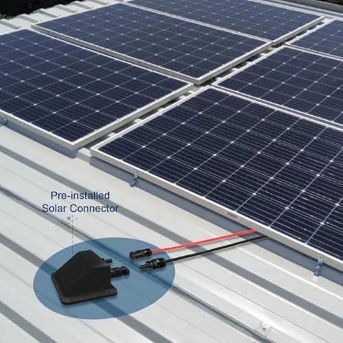 Waterproof Dual Solar Cable Entry Gland, UV Resistant Housing for RV, Boat, Camp