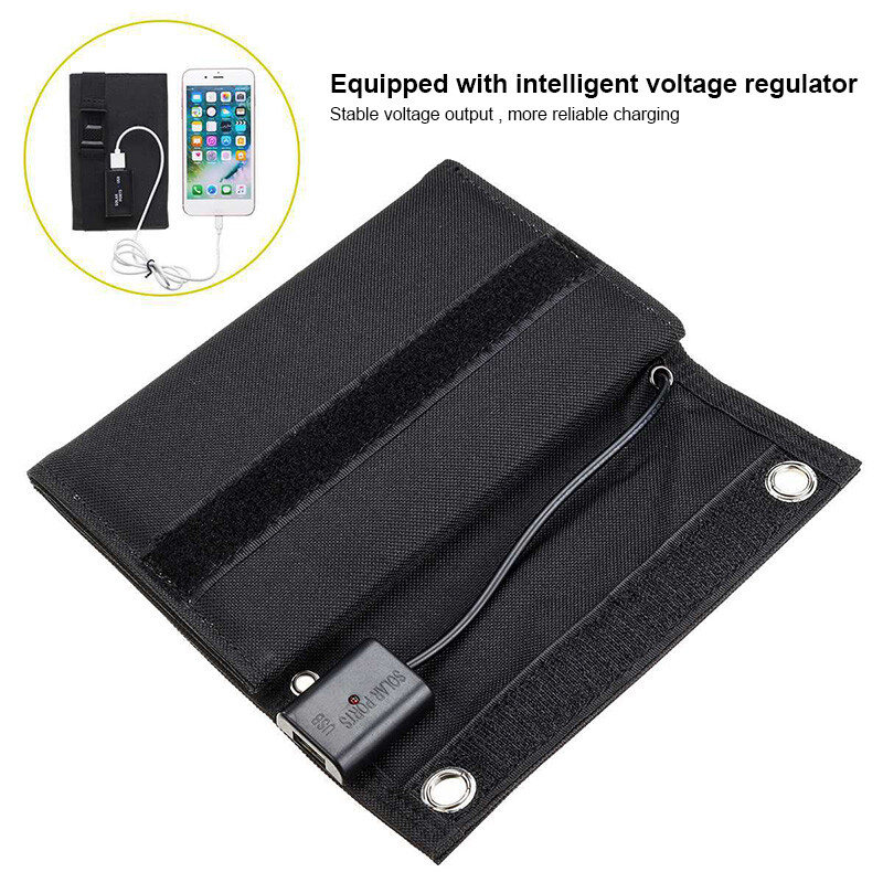 USB Solar Power Bank Outdoor CampingPortable Cell Phone Charger Panel Waterproof