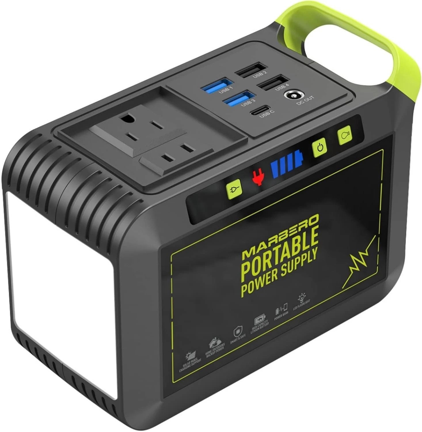 Compact 88Wh Lithium Battery Power Bank with 8 Outputs for Outdoor Adventures