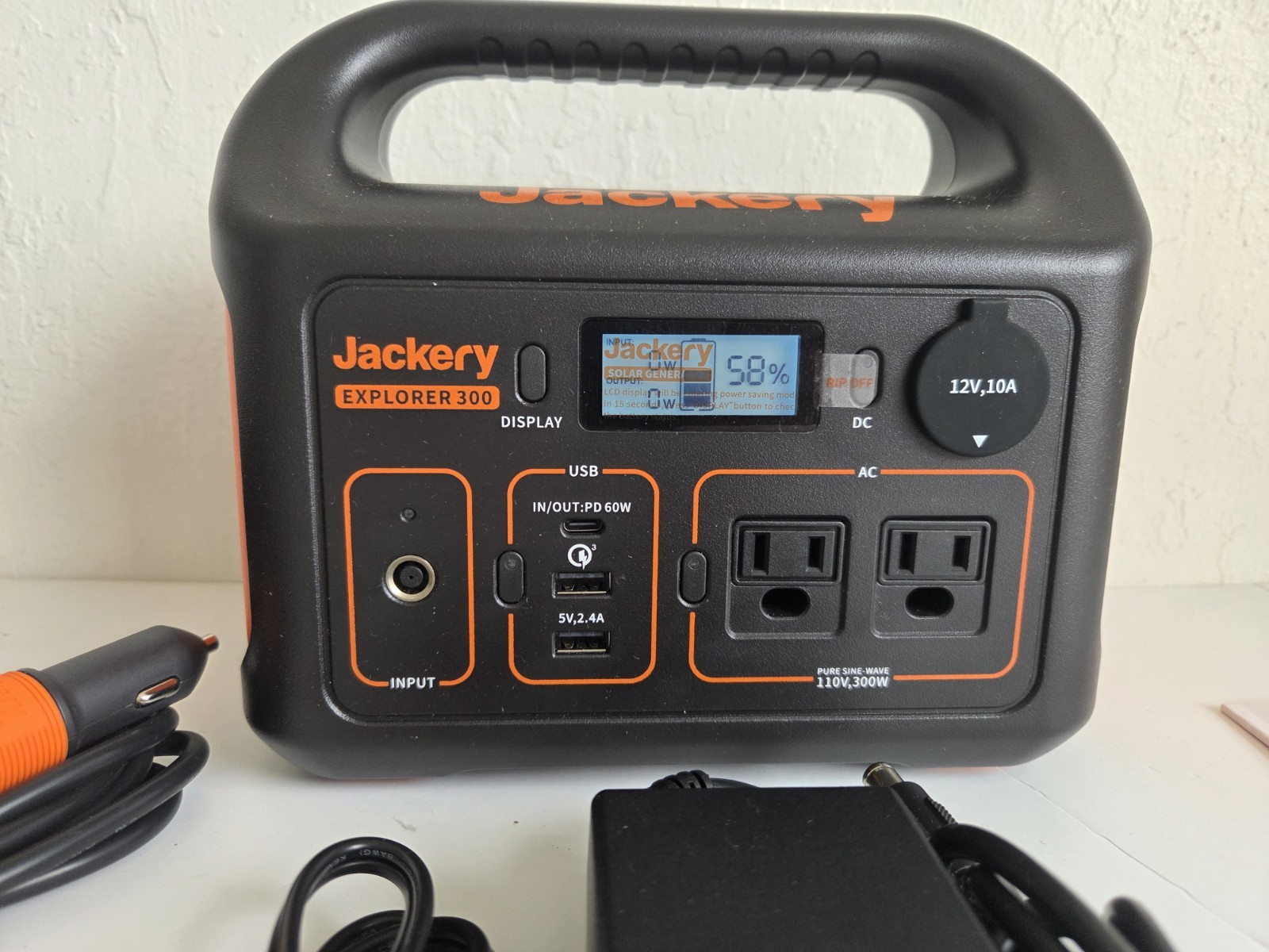Jackery Portable Power Station Explorer 300, 293Wh
