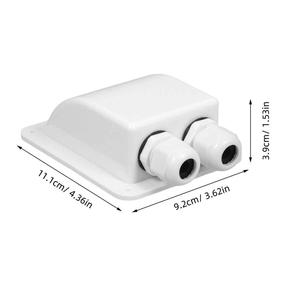 1 Set Solar Panel Cable Glands Box Durable ABS White for Rv and Camper