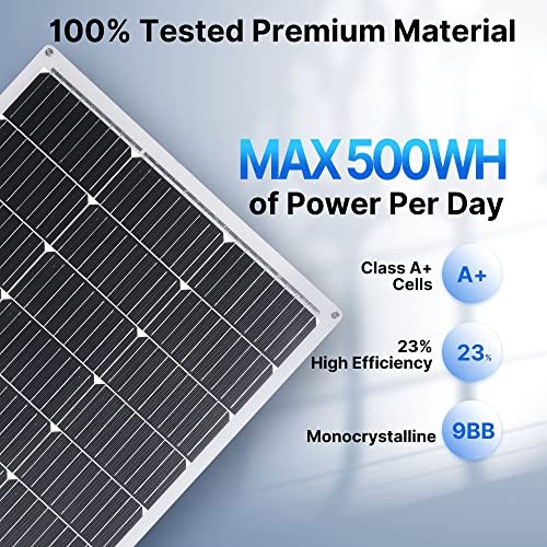 2PCS 100W 12V Solar Panel 9BB Monocrystalline Cell 12 Volt Semi 2x100W Flexible