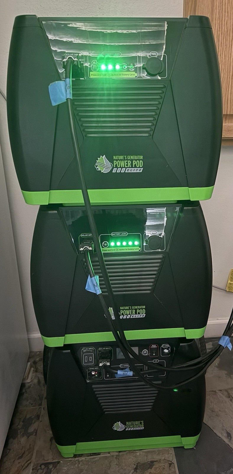 Natures Generator Elite Platinum System Complete W/ 6 Solar Panels Extra Pod