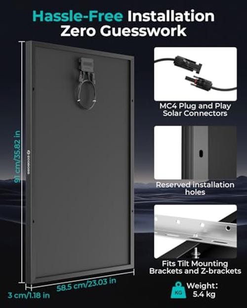 Pack Solar Panels00 watt N-Type 16BB5.6% Efficiency | 1V solar panel, 2 100W
