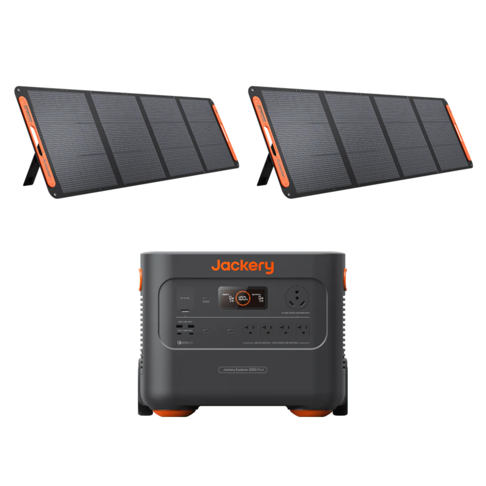 Jackery E2000Plus + 2 SolarSaga200W–Ships to PR HI AK Guam Saipan-Trusted Seller