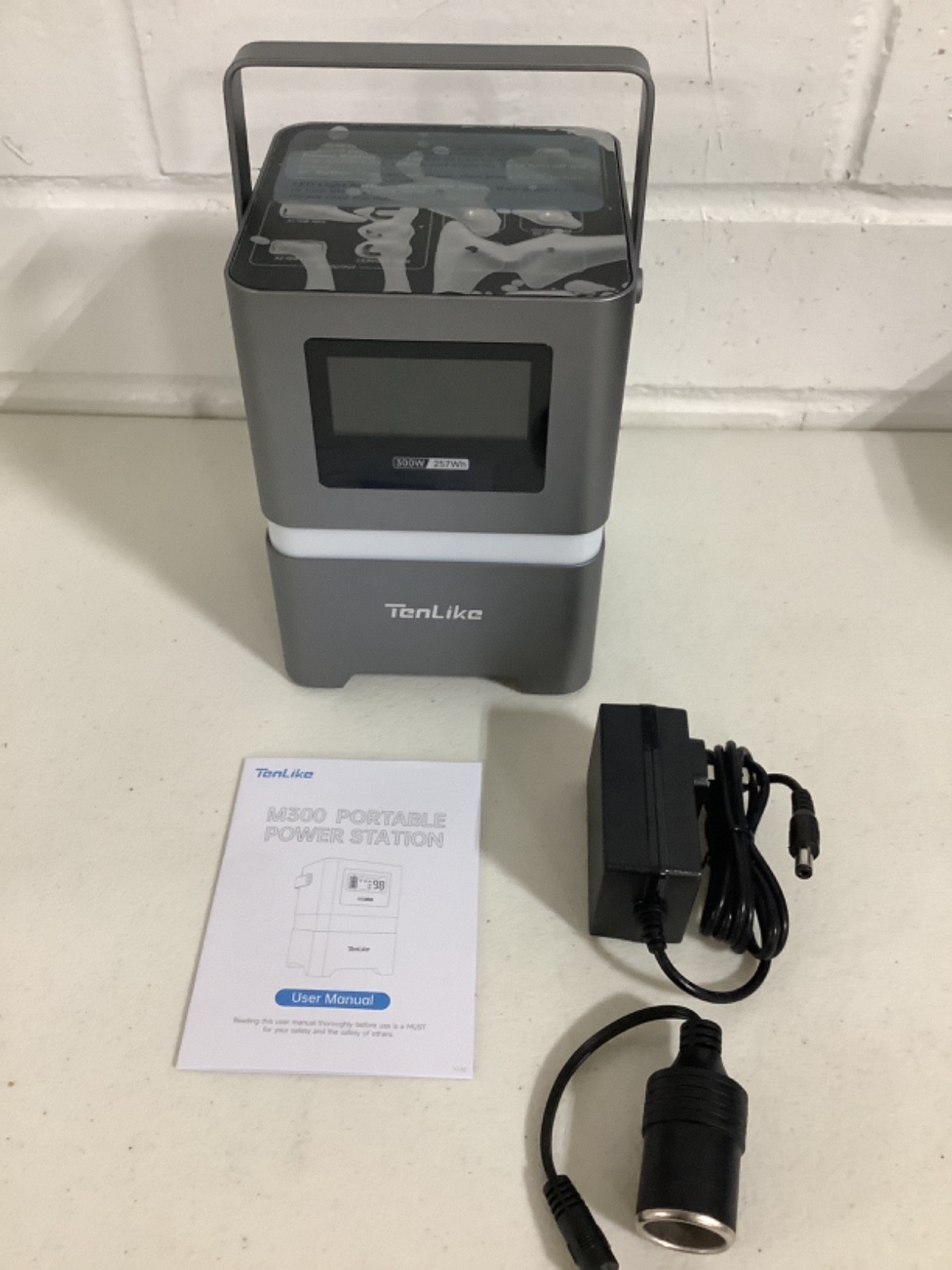 Portable Power Station, 300W Solar Generator 257Wh with Color LED Light, PD 100W