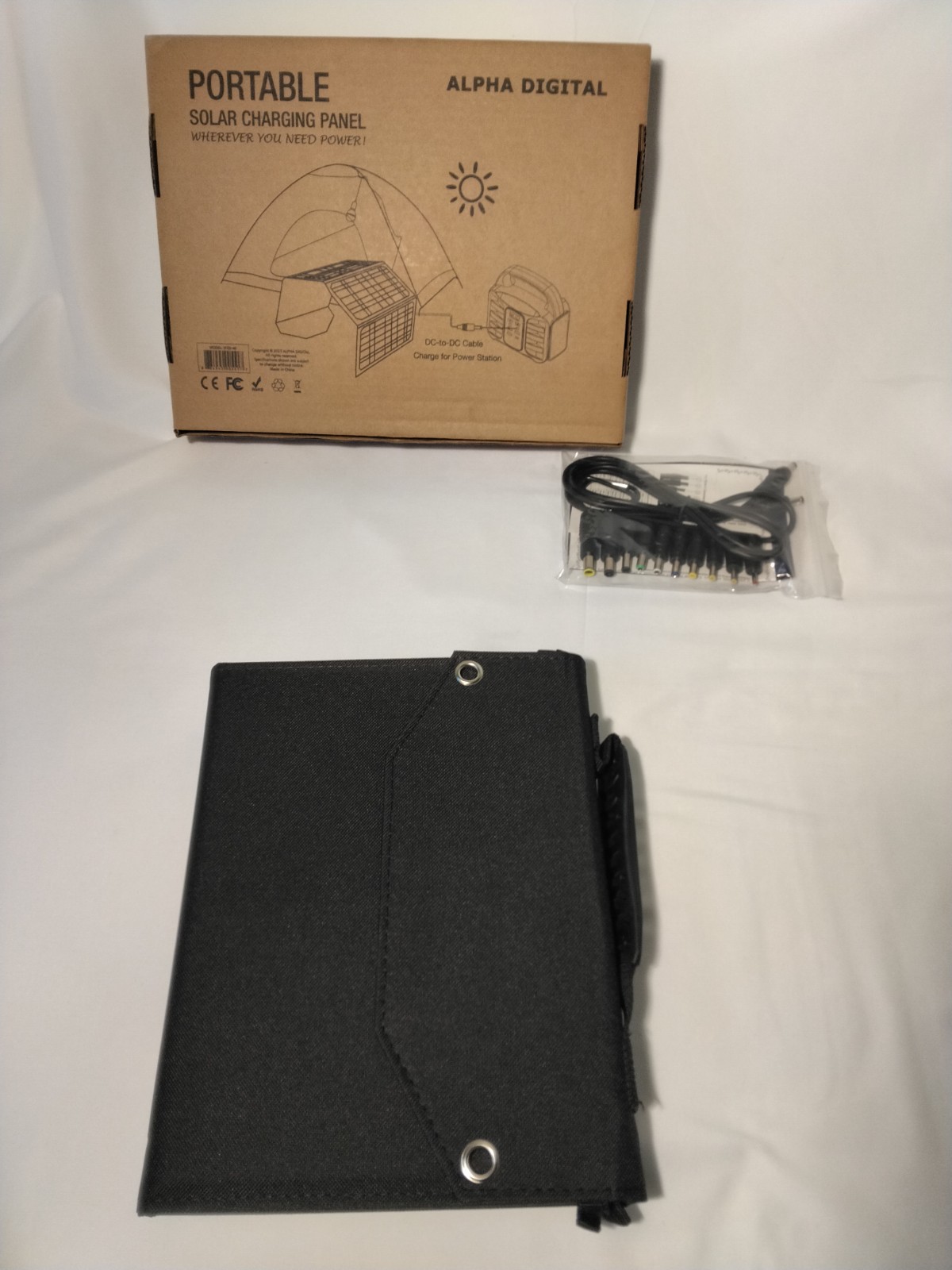 100W Lithium Ion Portable Power Station w/ 40W Solar Panel Digital Display