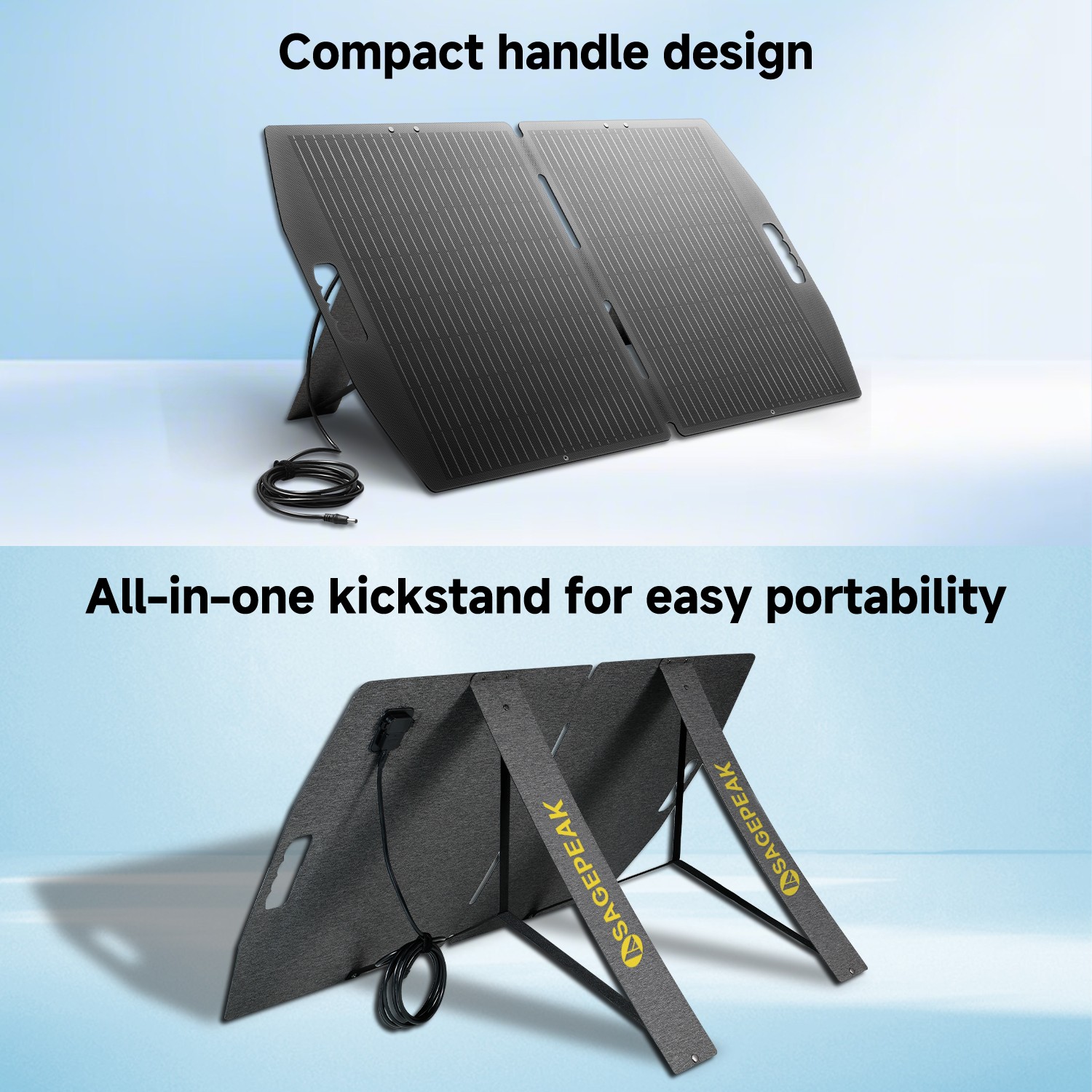 100W Portable Solar Panel ETFE Foldable Solar Charger for Power Station Charging