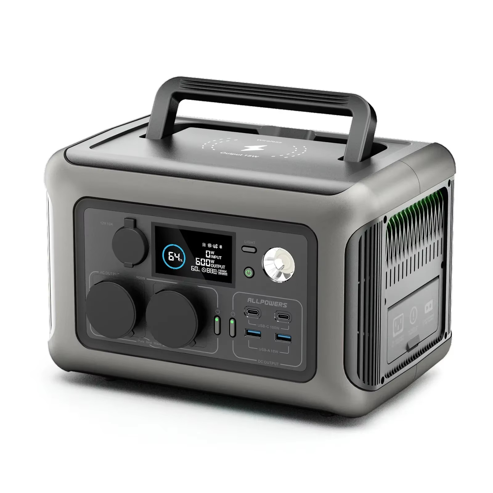 New! Portable Power Station R600 296Wh LiFePO4 Battery