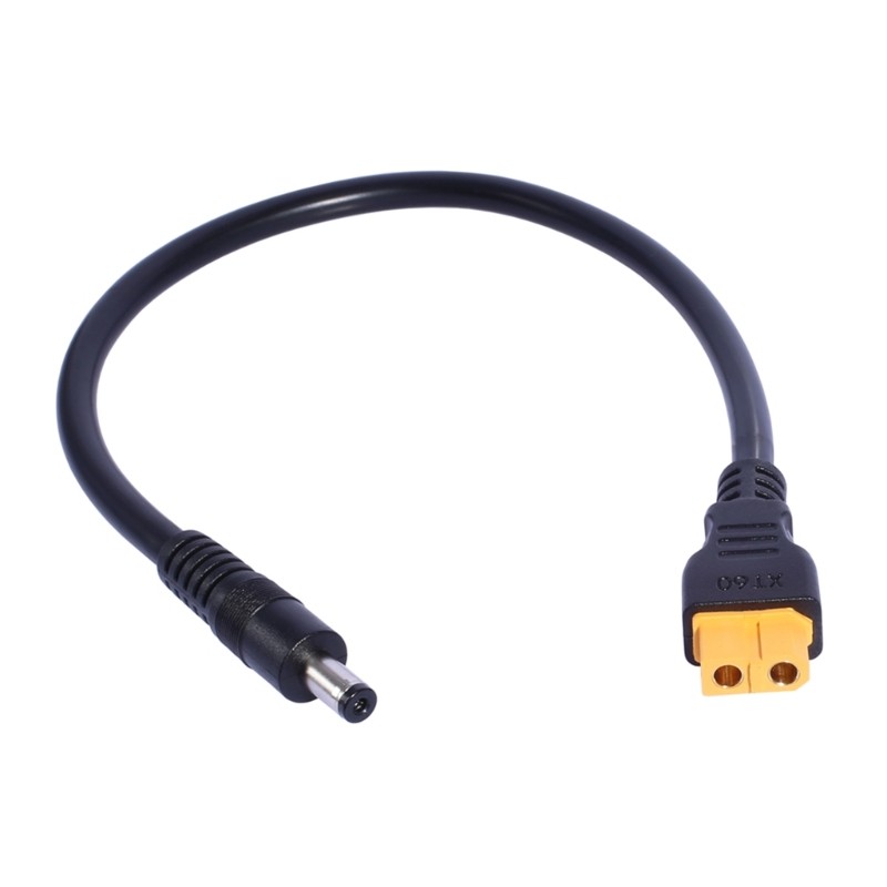 Durability XT60 to DC5.5×2.5mm Power Cord for Solar Battery Charger Power Cable