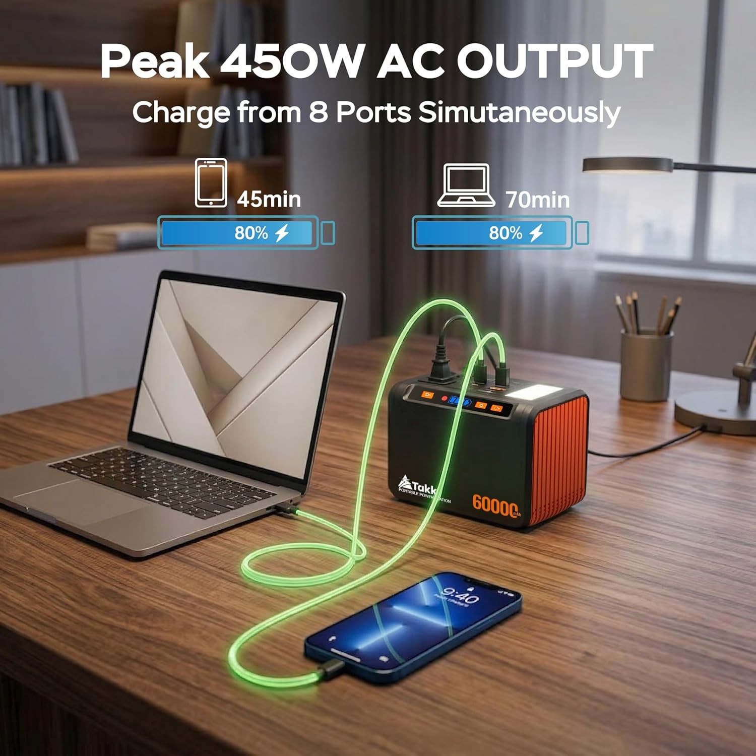 Takki 250W Portable Power Station 222Wh Camping