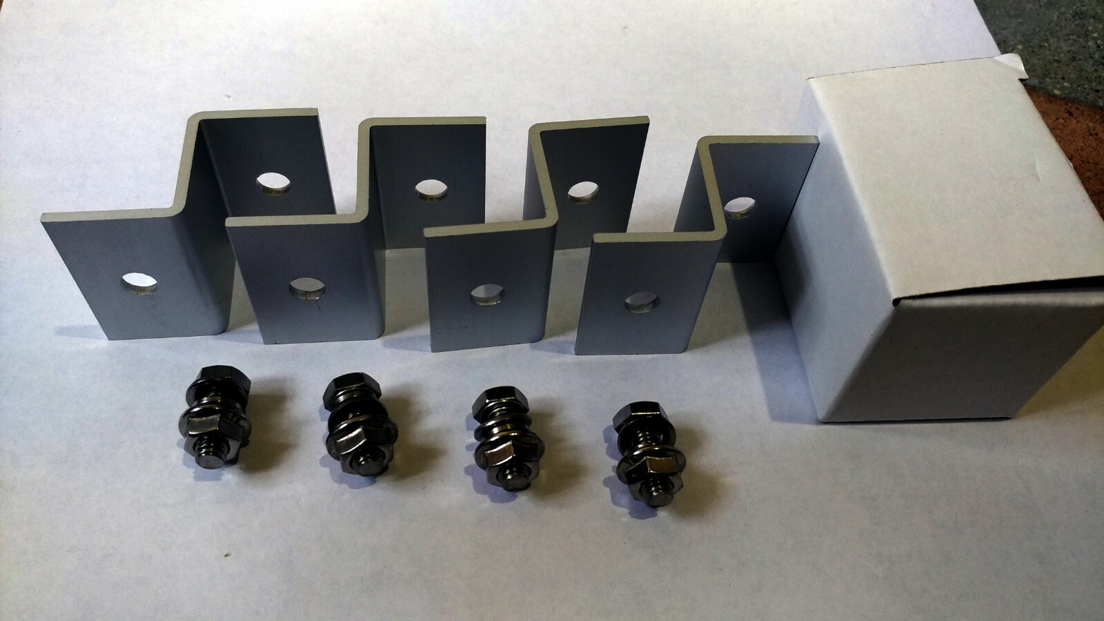 5 Set Solar Panel Z Bracket Mounting RV Boat, Anodized Aluminum