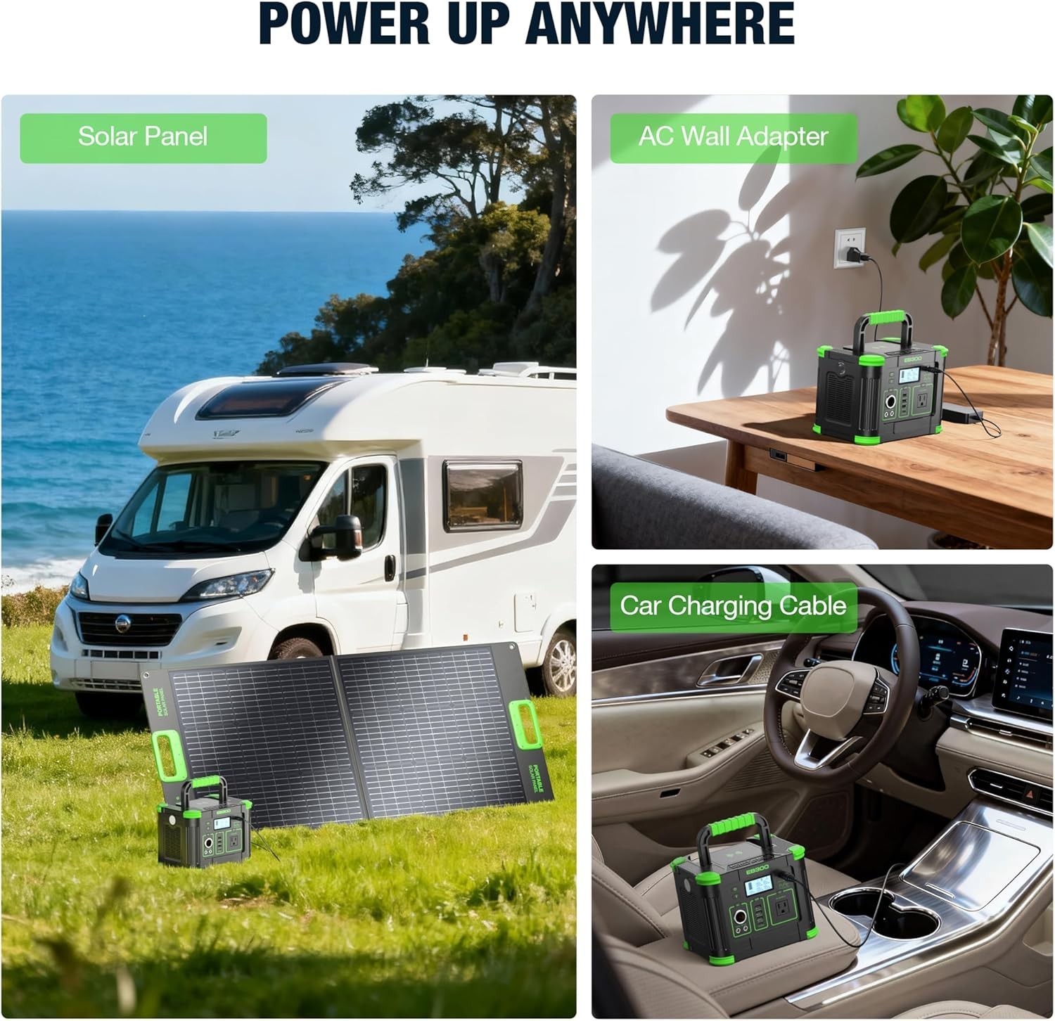 Portable Solar Power Station 330W with LED Flashlight – Your Outdoor Companion
