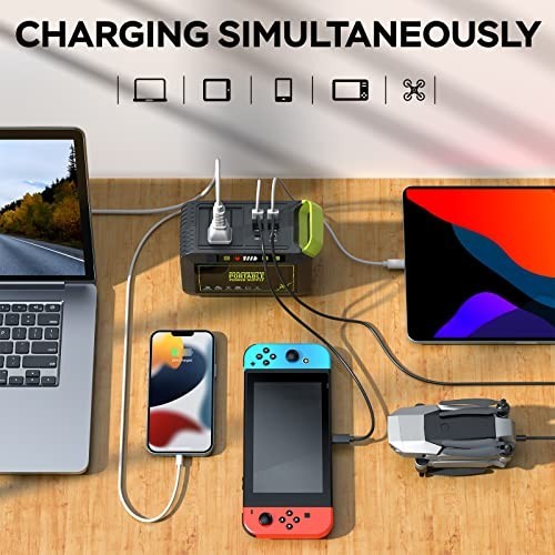 Marbero Portable Power Station 88Wh Camping Lithium Battery Solar Generator New