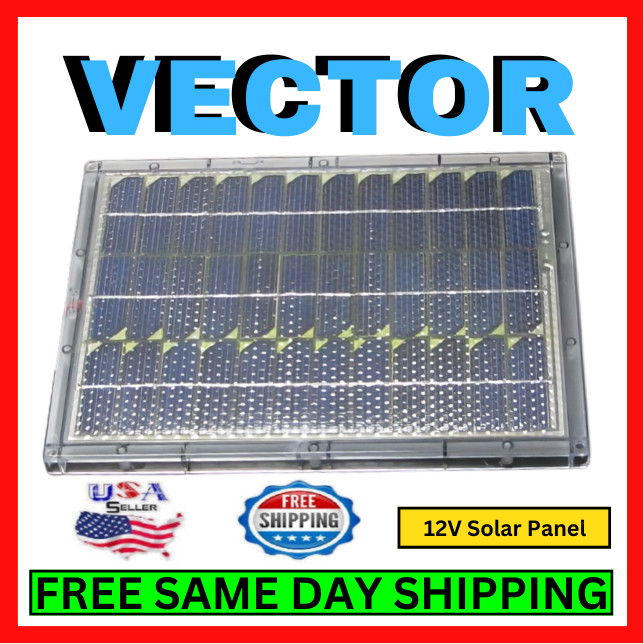Solar Panel Kit Home Car Truck Marine RV 12V DC Battery Weatherproof w/ Clamps