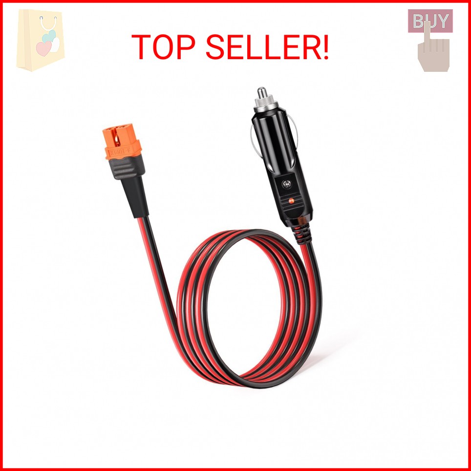 ELFCULB XT60i to Car Cigarette Lighter 14AWG 12V Cigarette Lighter Male Plug Con