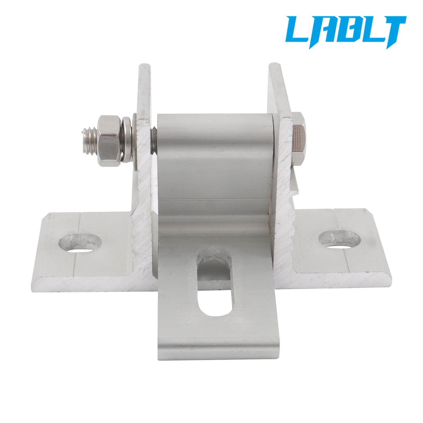 LABLT 4 Solar Panel RV Tilt Mount Brackets Set Adjustable Angle For Roof Install