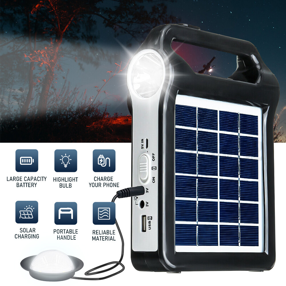 Portable Power Station Solar Generator Panel Power Bank Outlet Camping Emergency