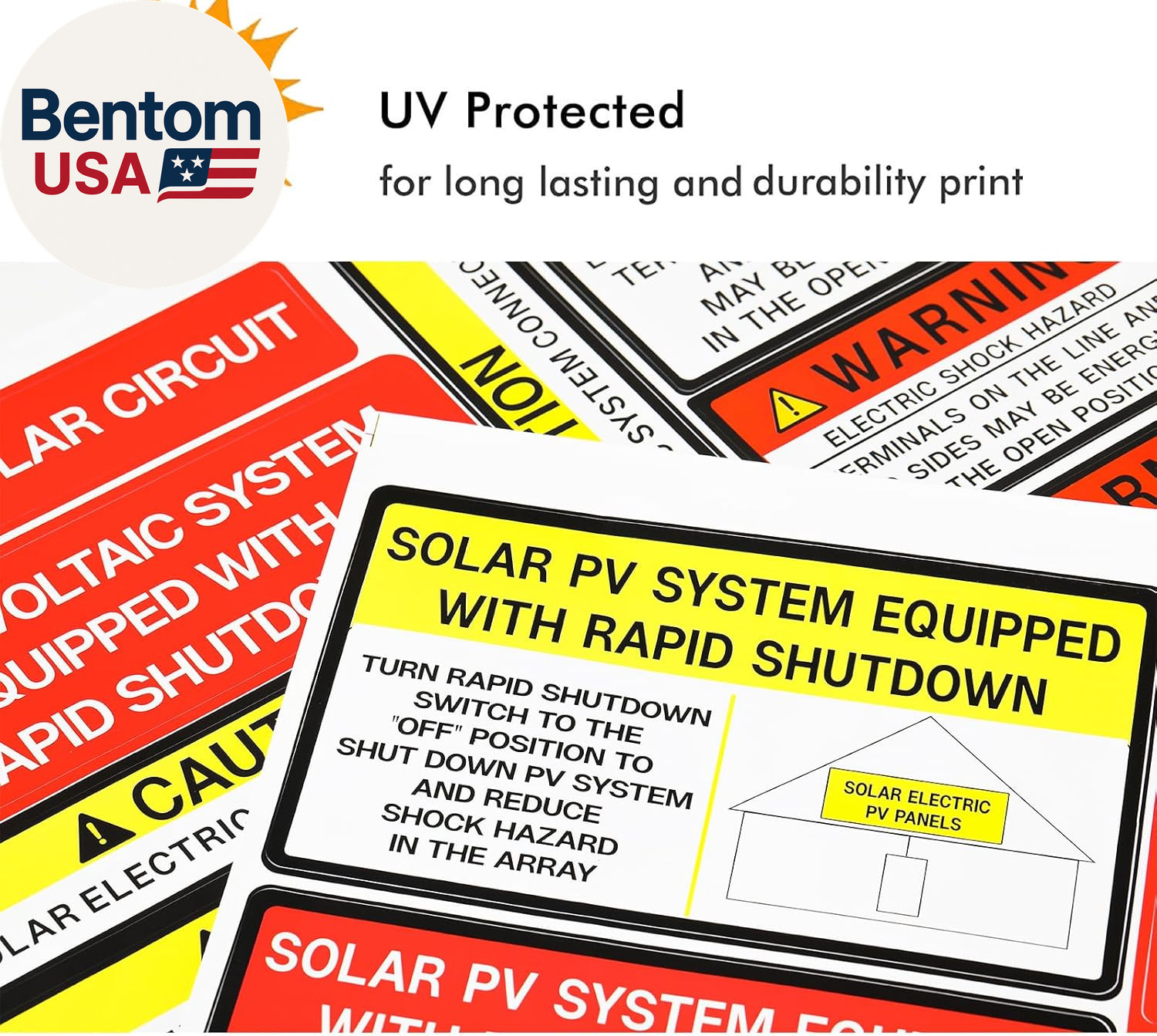 Photovoltaic Solar System Installer Label Kit | 2020 | 2017 Code | Electrical Pa