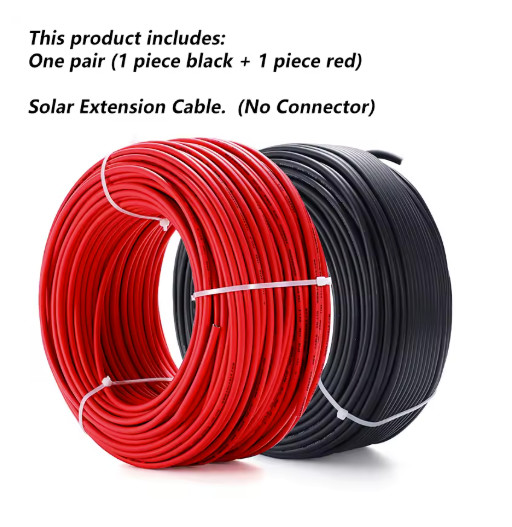 Solar PV Cable Connector Wire 2.5/4/6mm² 10/12/14AWG 1-30M