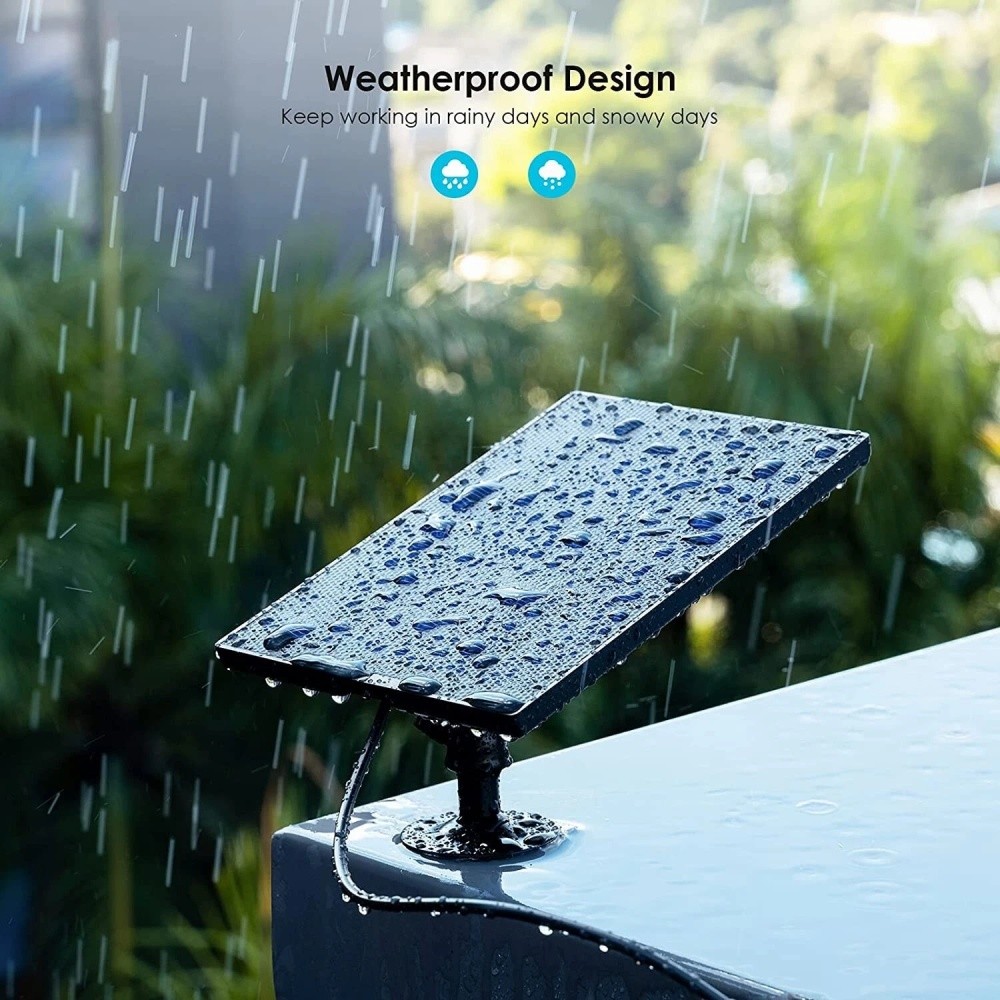 3W Solar Panel for Outdoor Wireless Security Camera CCTV Micro USB Port