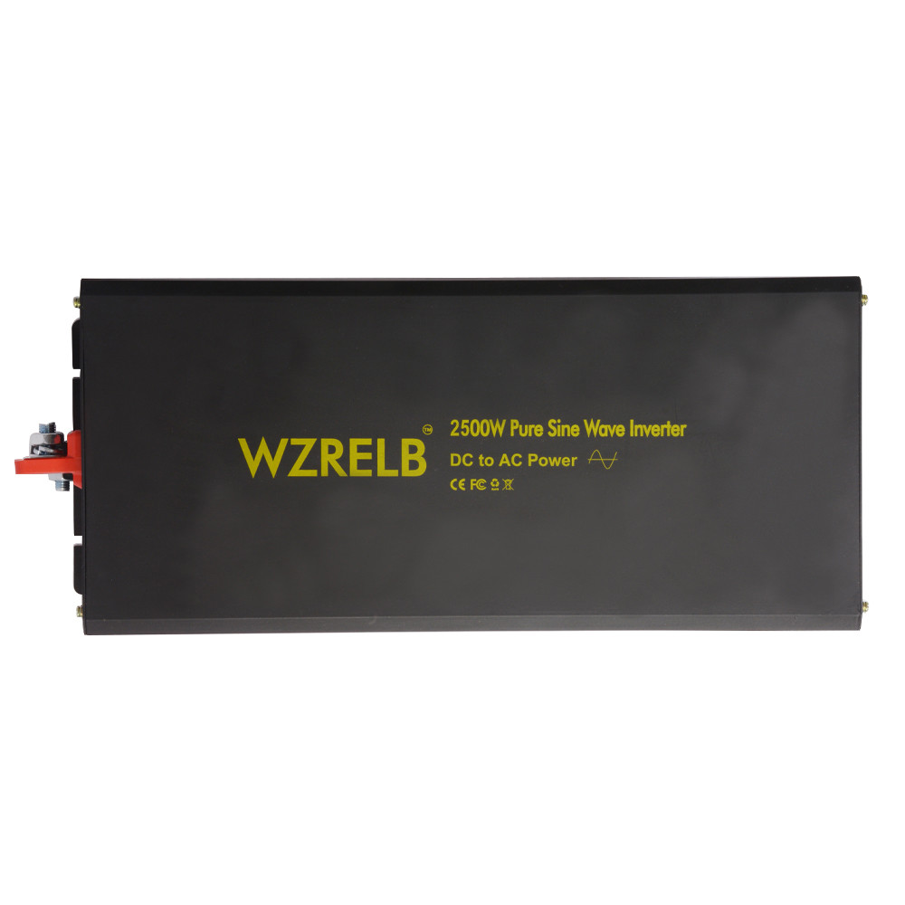 Pure Sine Wave Inverter 12V DC to AC 110V 120V Power Converter 2500W Home Car RV