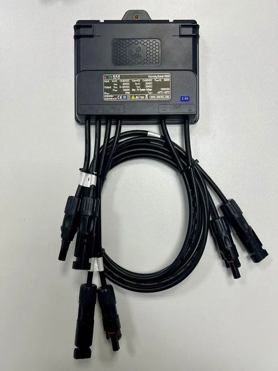 Honeybee 1600 power optimizer for two solar photovoltaic modules (Pmax=2*800W)
