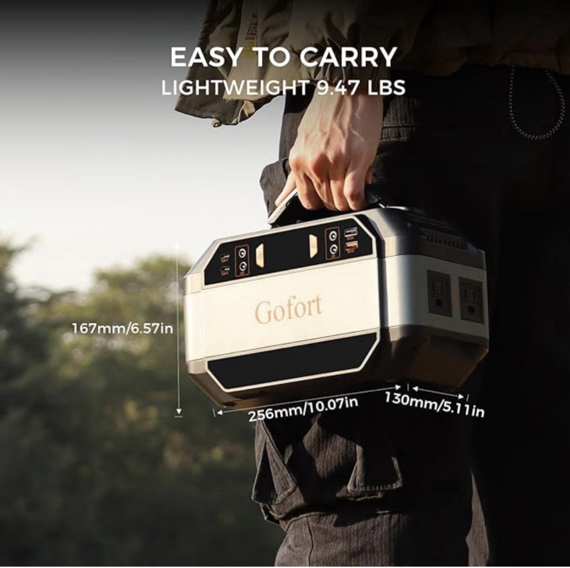 Gofort Portable Power Station 299Wh Plus 60 Watt Gofort Portable Solar Panel