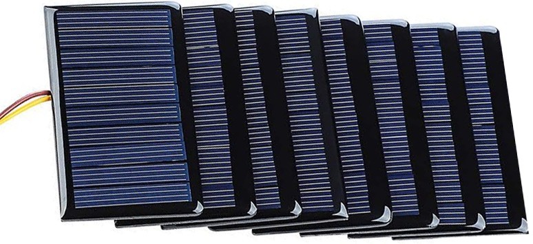 Solar Panel Cells 5V 60mA Mini Polycrystalline 68mmx37mm/2.67″x1.45″ (8 Units)