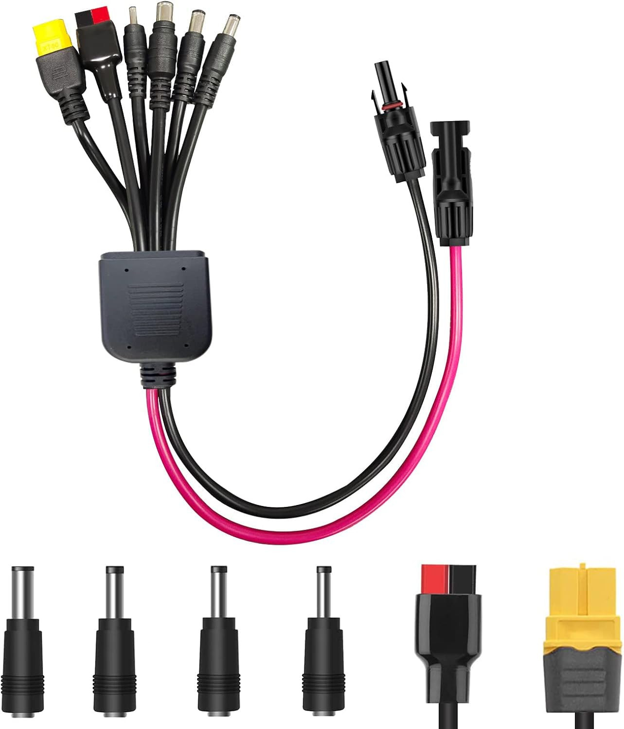 6-In-1 Solar Connector Kit with Female and Male Connectors, Universal Solar Adap