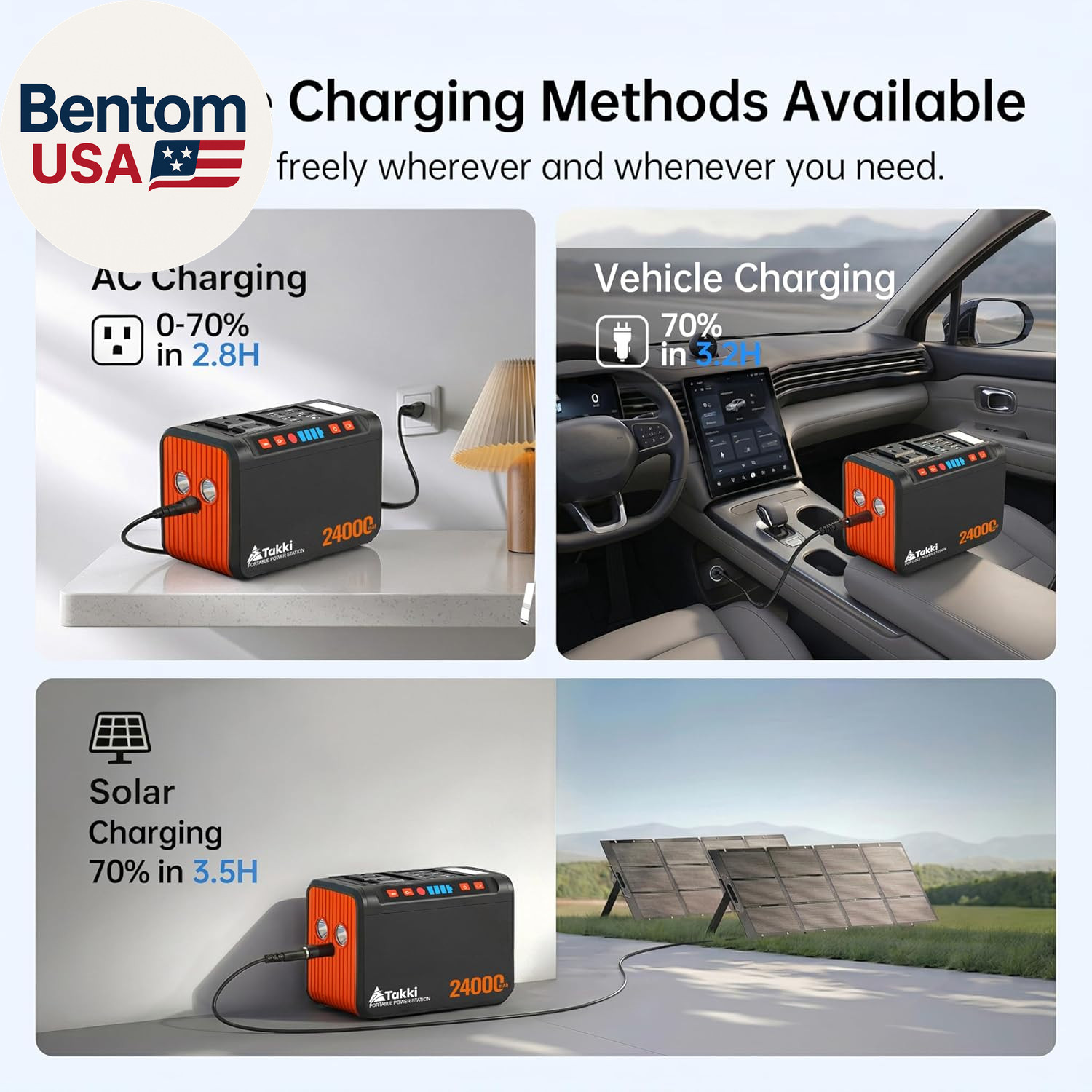 88.8Wh Portable Power Station Lithium Battery Small Generator Power Bank with 11