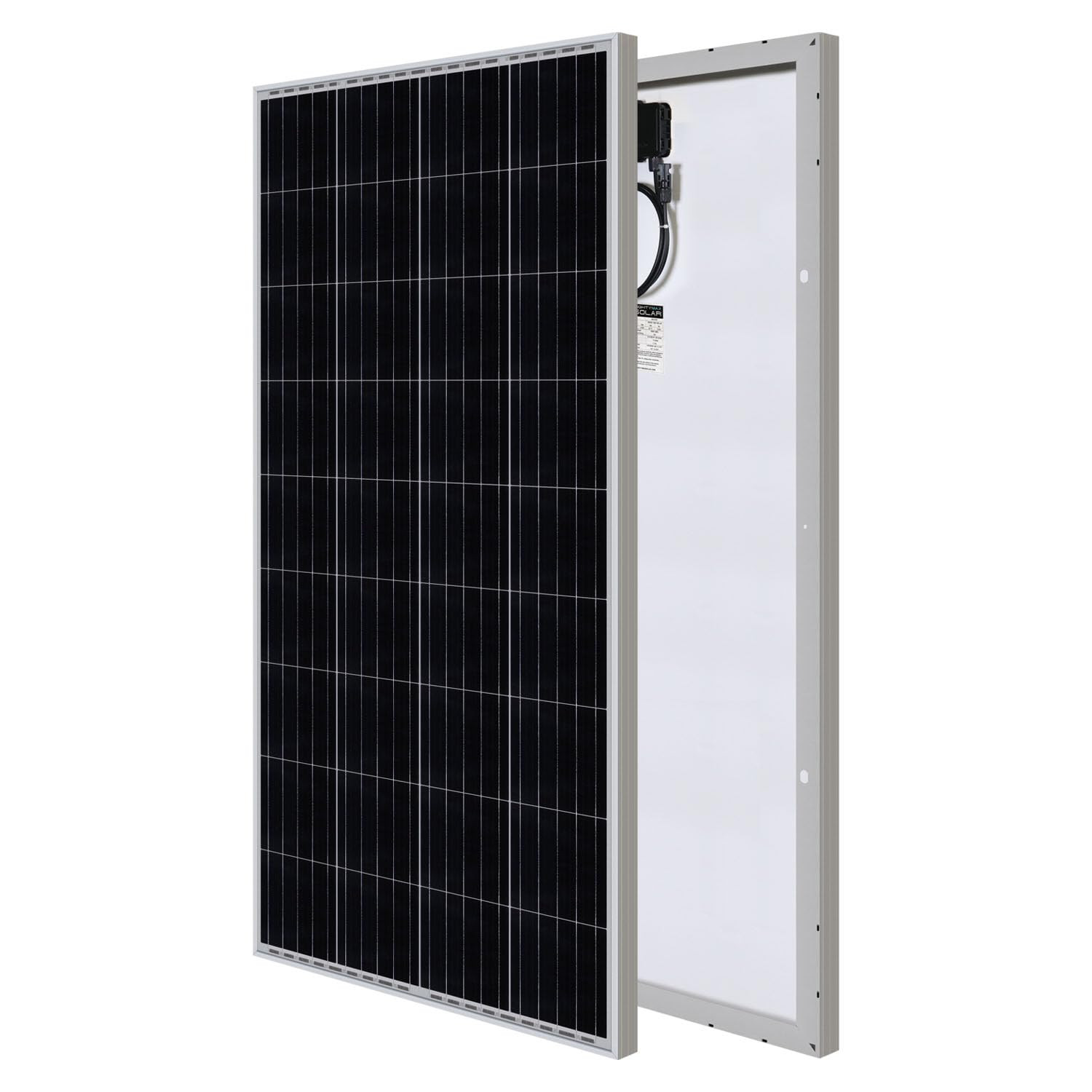 200 Watt 12 Volt, High Efficiency Monocrystalline Solar Panel with Solar Connect