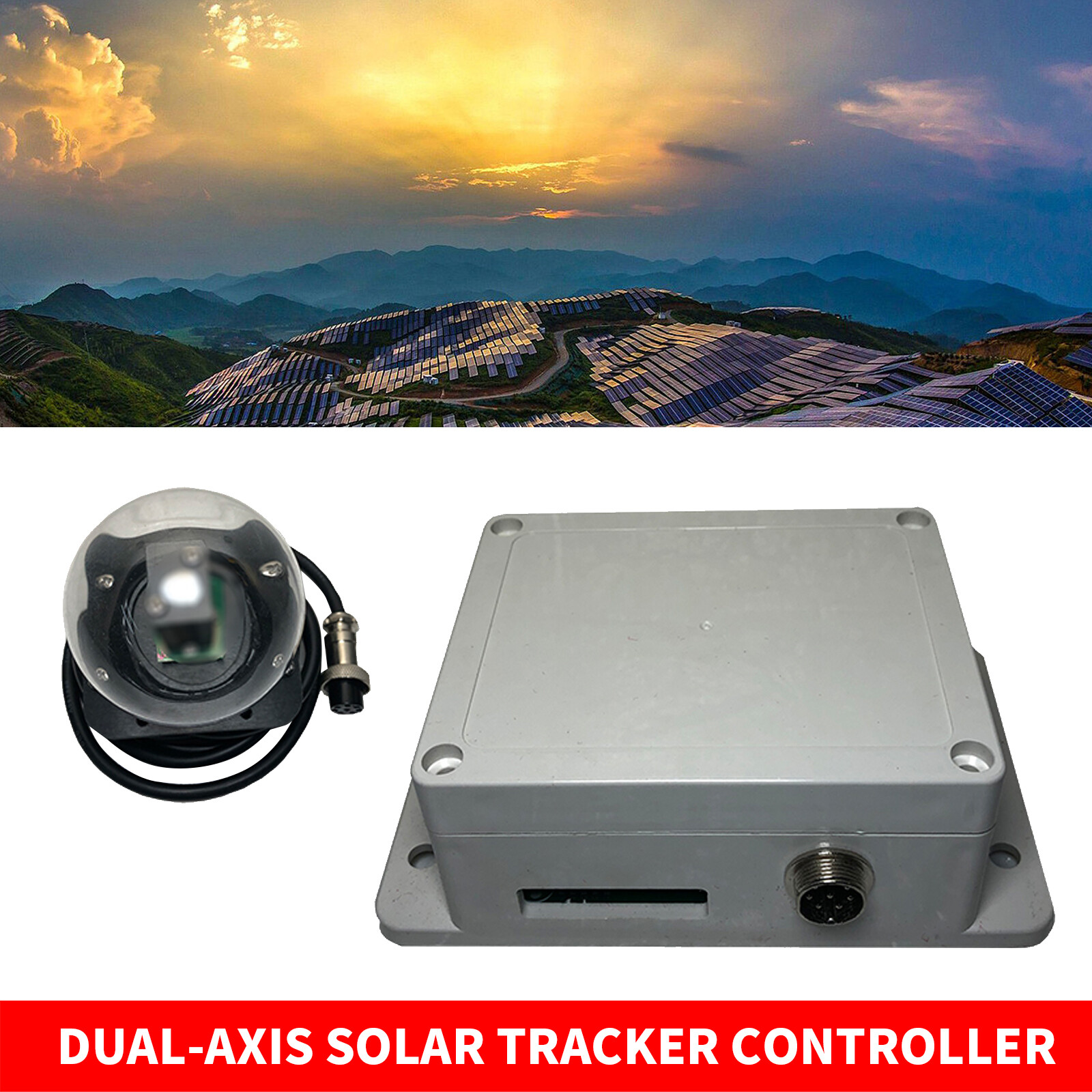 Dual-Axis Solar Tracker Controller Solar Track Support Automatic Manual Working