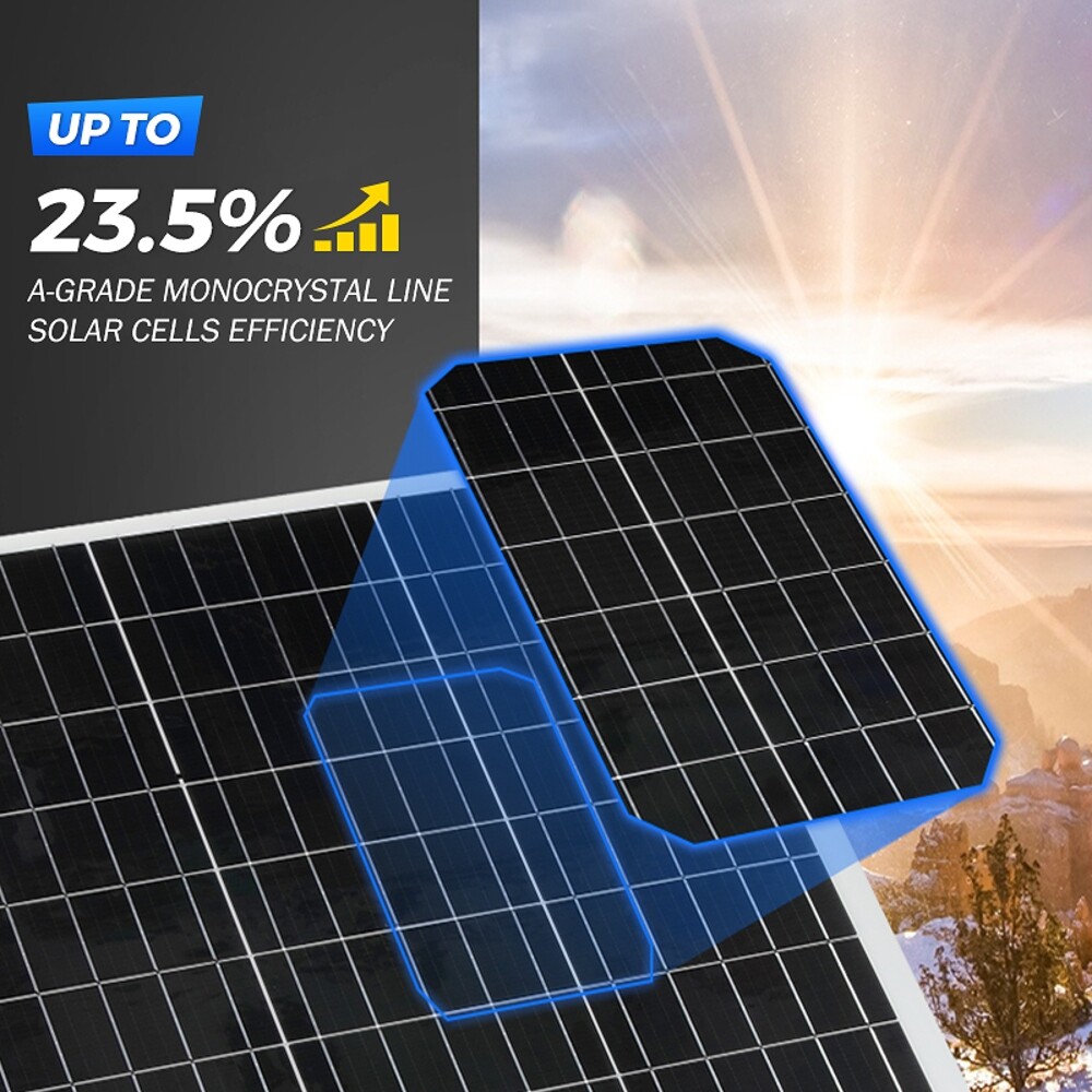 12V 300W Flexible Solar Panel Kit Caravan Camping Home Charging Battery