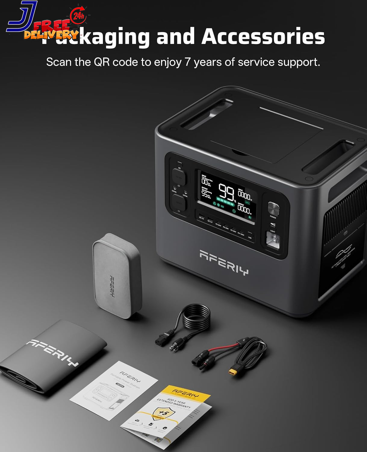 2048Wh Portable Power Station 2400W (Peak 4800W) P210 Lifepo4 Battery Generator