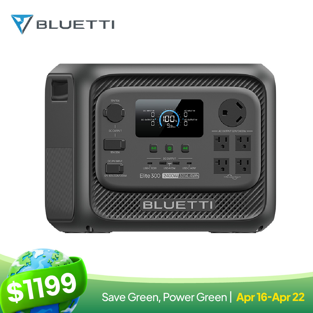BLUETTI Elite 300 3014Wh Portable Power Station Generator for Camping RV Backup