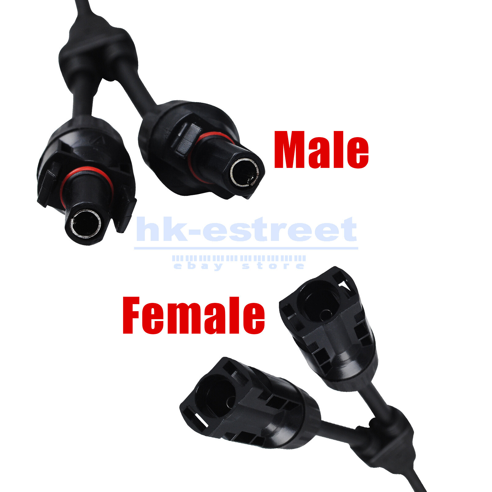 Solar Panel Y Branch Cable Connection Waterproof Adapter Connector Extension