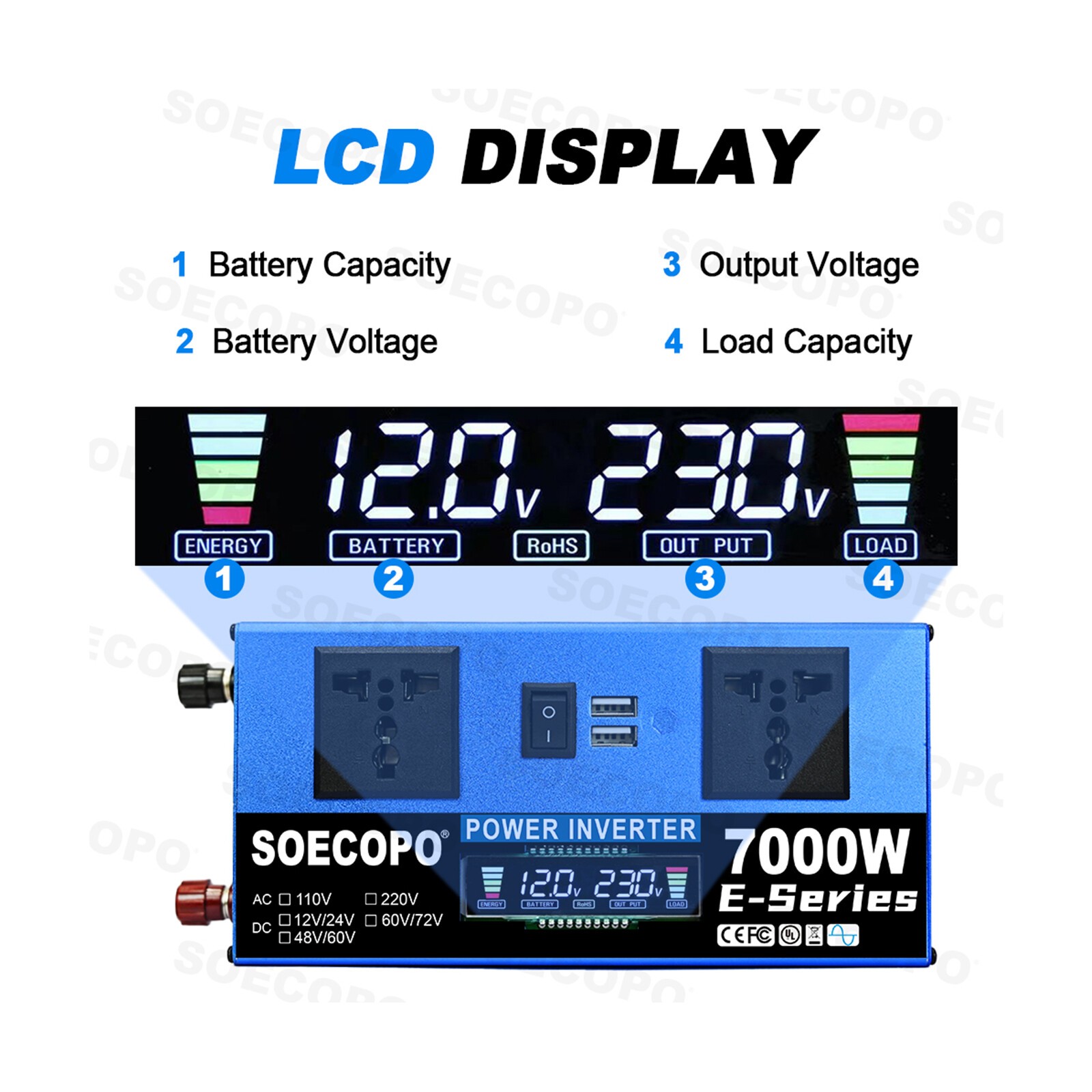7000W Complete Solar Panel Kits Solar Power Generator 100A Home 110V/220V SystXr